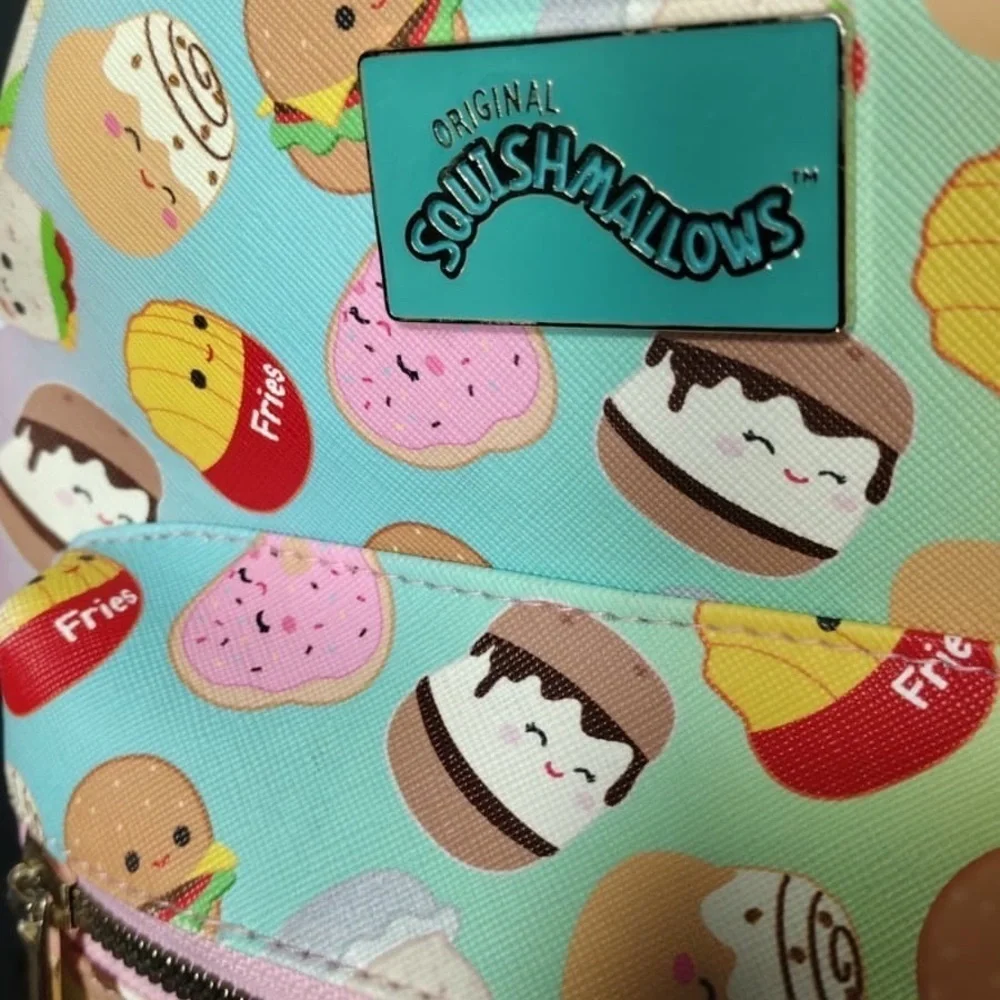 Squishmallows Pastel Kids Backpack with Pink Straps pre owned Exellent condition